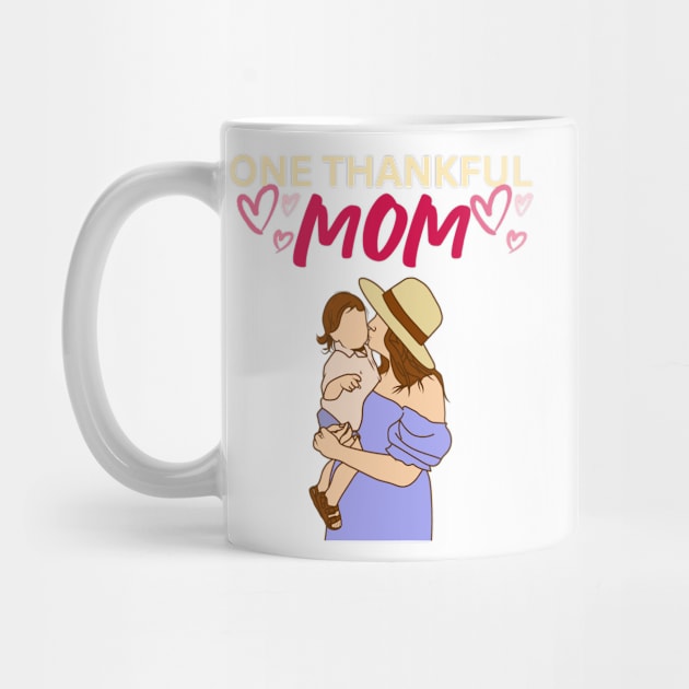 One Thankful Mommy Kiss - Mom Illustration by Trendy-Now